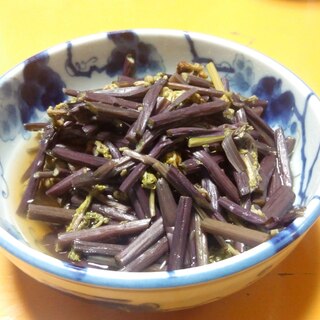 こごみの醤油煮